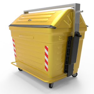 DESCRIPCIÓNEl Contenedor Metálico está fabricado con la más alta tecnología que existe actualmente en el mercado con lamina galvanizada, calibre 18.Con doble protección contra el óxido y a la corrosión generada por la lluvia y las condiciones del clima.4 ruedas giratorias de 6