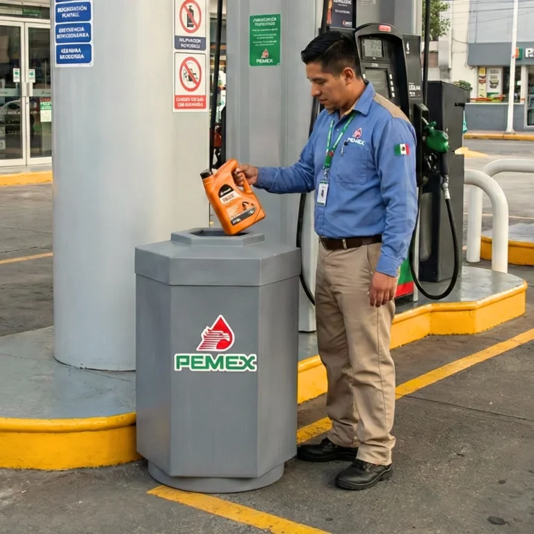 Botes de basura para gasolineras