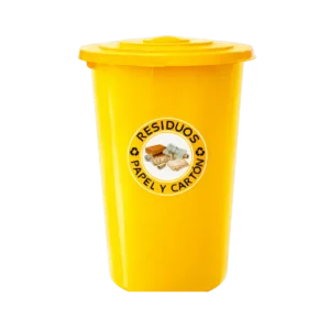 Bote de basura grande con tapa