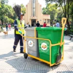 Carro recolector de basura plástico