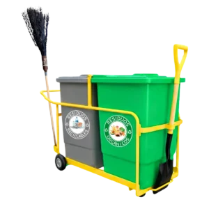 Carro recolector de basura plástico