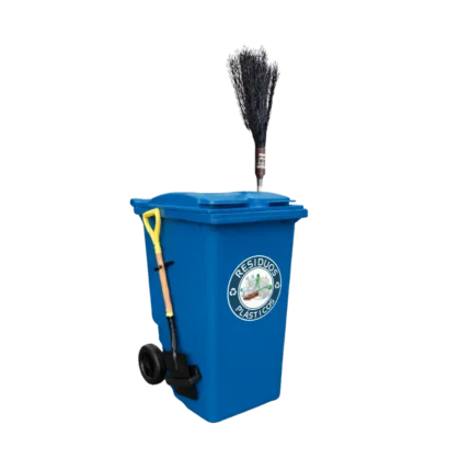 Bote de basura con ruedas
