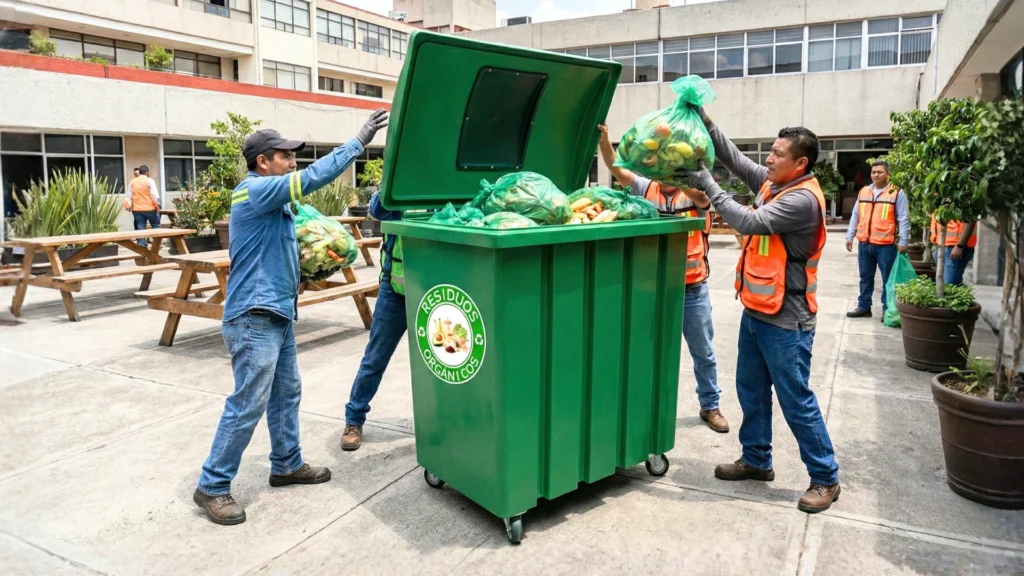 Contenedores de basura urbanos