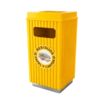 Bote de basura con cenicero