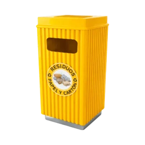 Bote de basura con cenicero