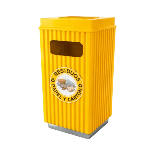 Bote de basura con cenicero