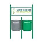 Botes de basura para parques
