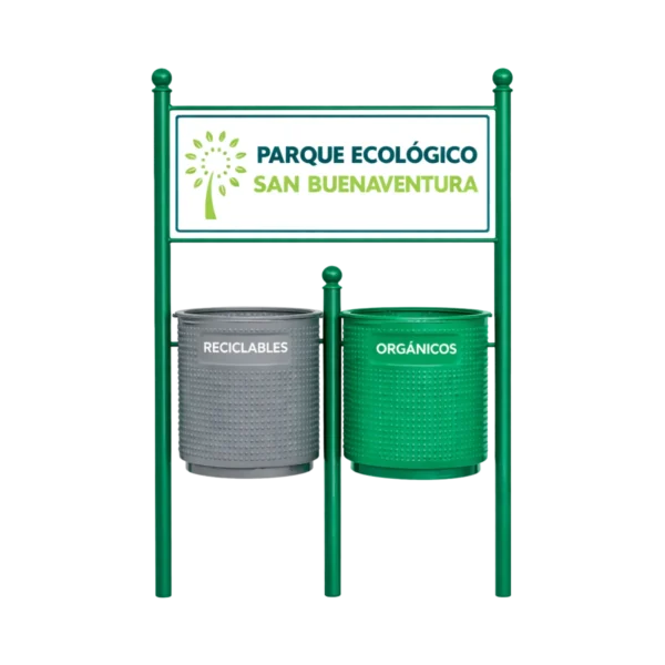 Botes de basura para parques
