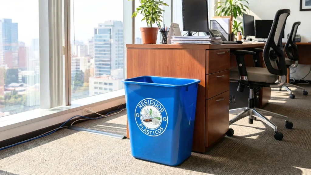 Cestos de basura de plástico