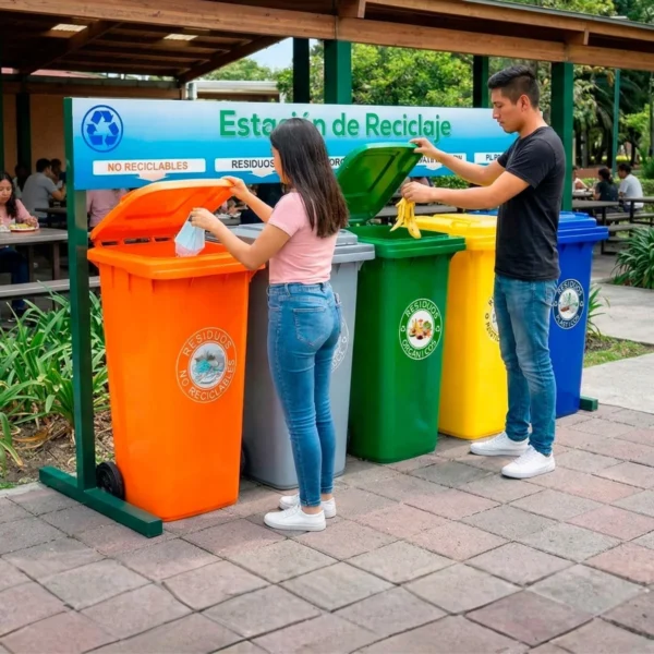 ESTACIÓN DE RECICLAJE ECOL-600-HD1