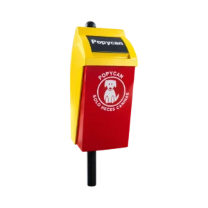 Papelera para desechos caninos