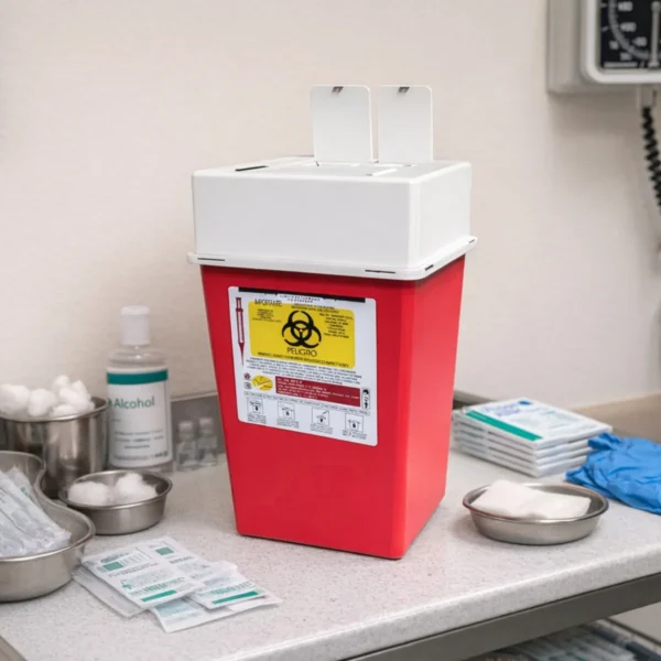Contenedor de punzocortantes RPBI