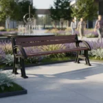 Bancas de plástico para jardín