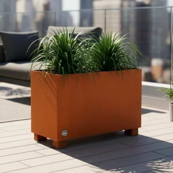 Macetas de plástico rectangulares