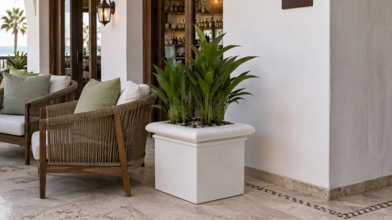 Macetas cuadradas