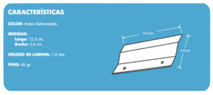 SUJETADOR DE RECOLECTOR SUJE-2-L - Imagen 2