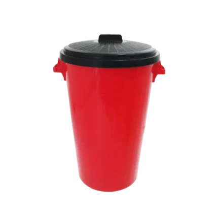 Bote de basura rojo