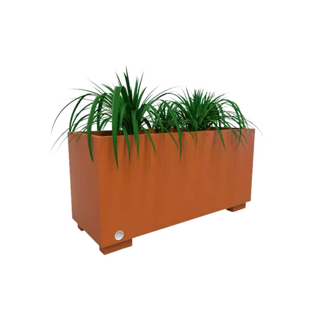 Macetas de plástico rectangulares