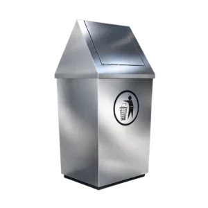 Contenedor de acero inoxidable con tapa