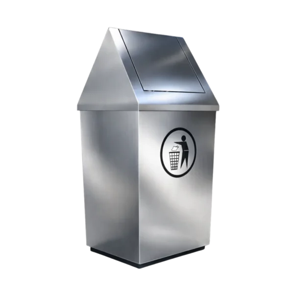 Contenedor de acero inoxidable con tapa