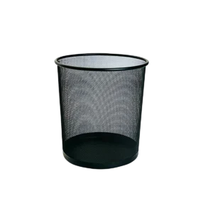 Cesto de basura metálico