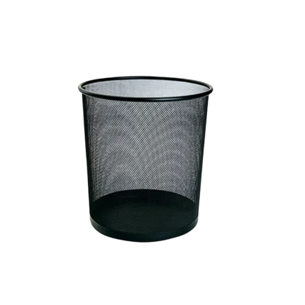 Cesto de basura metálico