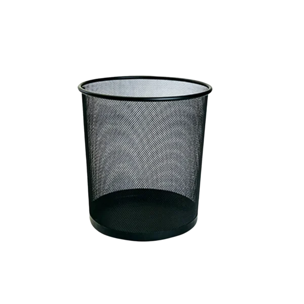 Cesto de basura metálico