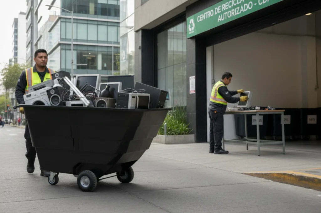 Traslado de residuos electrónicos hacia un centro autorizado bajo la regulación nadf 019 ambt 2018