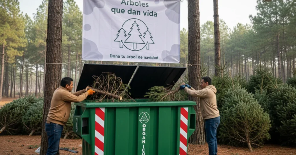 centros de acopio arboles de navidad CDMX donde tirar árbol de navidad programa árbol por árbol tu ciudad reverdece campaña árboles que dan vida donde reciclar pinos navideños en Guadalajara acopio de arboles de navidad estado de México que hacer con un árbol de navidad seco recolección de pinos naturales monterrey