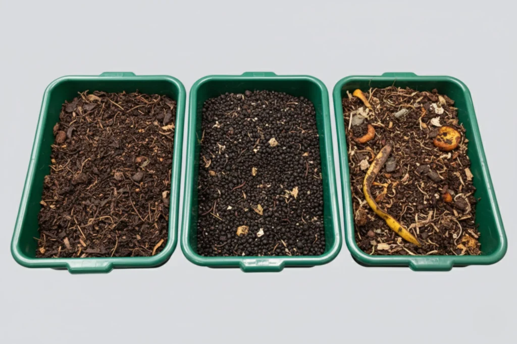 Tipos de composta permitidos para la normatividad en CDMX