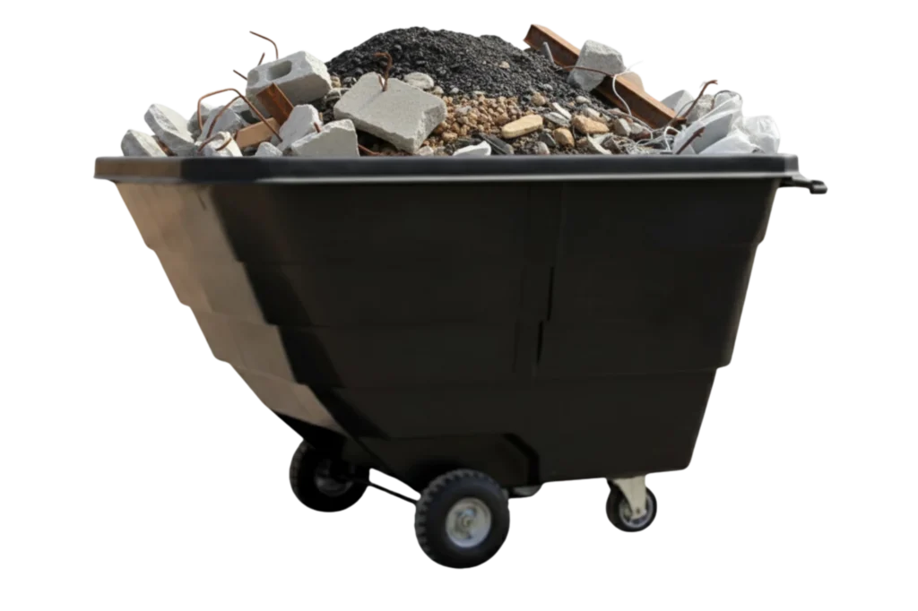 Volquete para manejo de residuos de obra y materiales de demolición, parte del proceso requerido por la nacdmx 007 y su manejo integral.