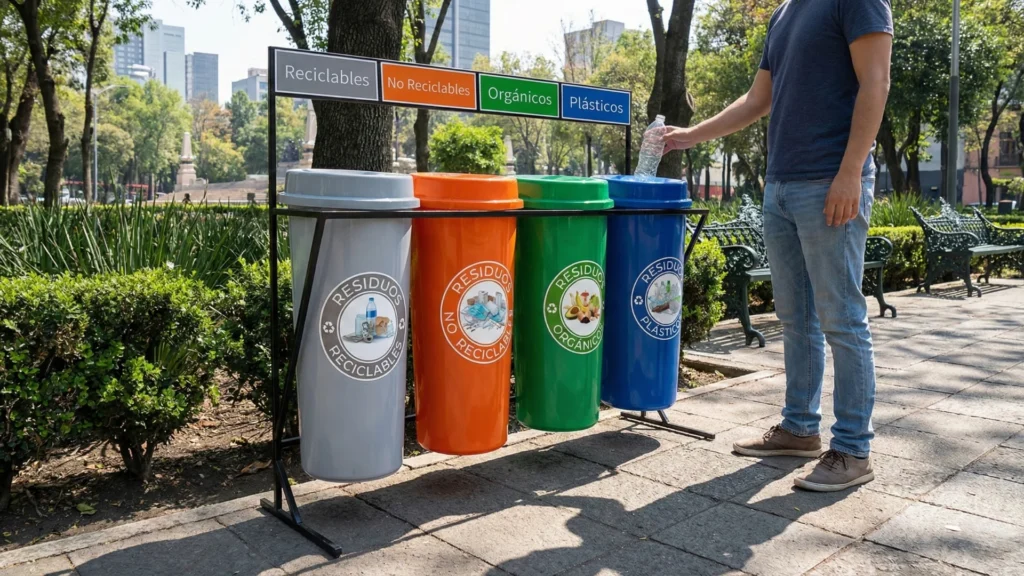 Estación de reciclaje CÓNICA